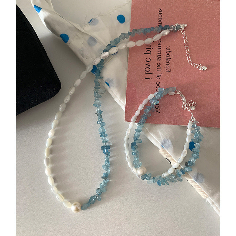 Natural Gemstone Beaded Necklace - DippedShop Wholesale - #2787