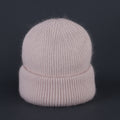 Simple Solid Warm Cuffed Ribbed Knit Beanie 6W6HAT687