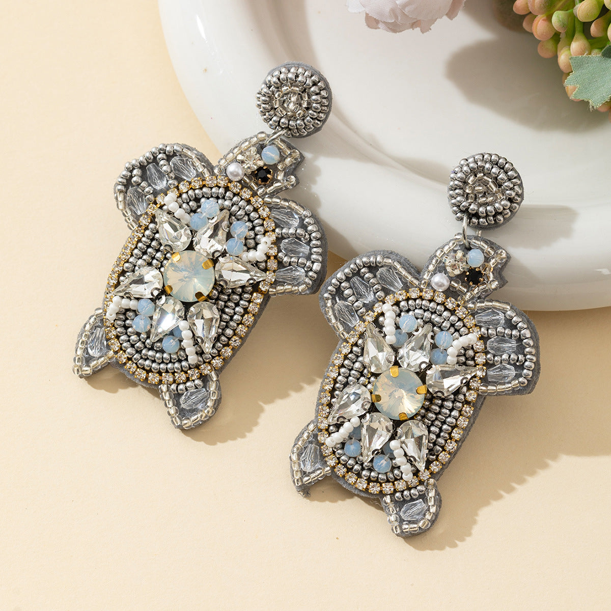 Tortoise Pendant Dangle Earrings - DippedShop Wholesale - #0003