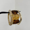 Vinatge Amber Beaded Stackable Bangle Bracelet 6W6JBR601