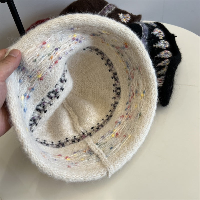 Jacquard Knit Bucket Hat - DippedShop Wholesale - #7411