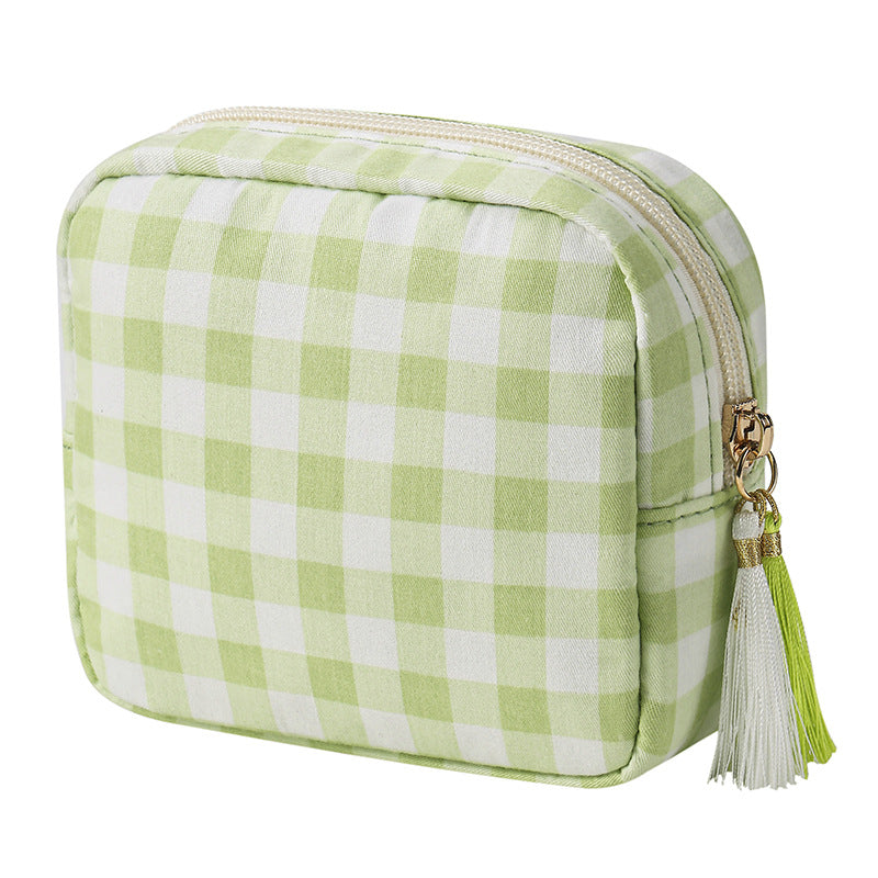 Fresh Color Block Plaid Drawstring - DippedShop Wholesale - #2179