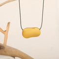 Trendy Irregualr Gold Plated Braided Cord Necklace 6W6JNC400L