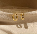 Stylish Snake-bone Rhinestones Hoop Earring 6W6JER584