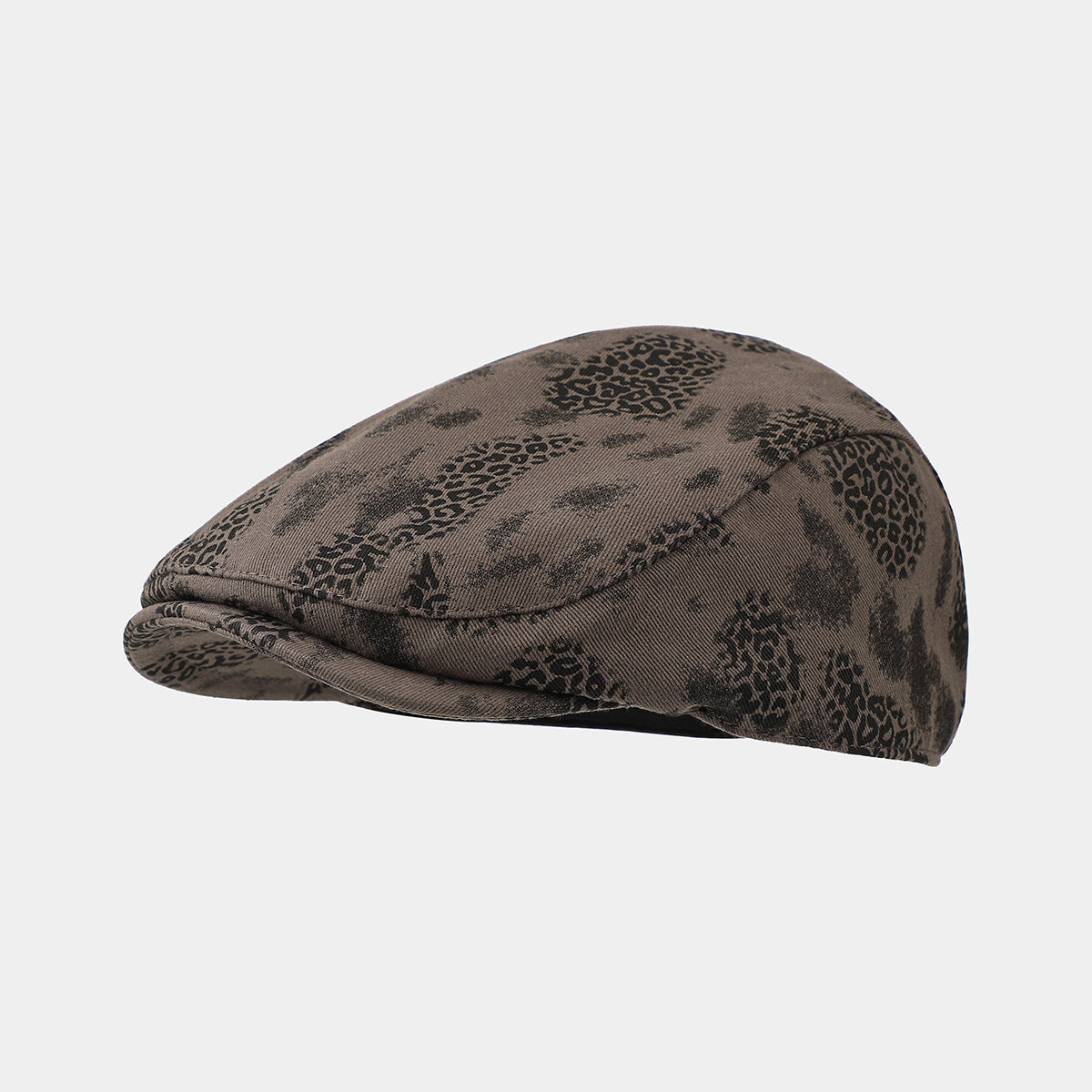 Retro Leopard Print Breathable Street Gatsby Cap 8BK6HAT196L