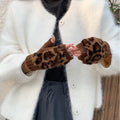 Faux Fur Fingerless Gloves - DippedShop Wholesale - #5443