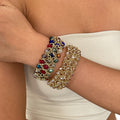 Luxury Gold Plated Coloured Glaze Bracelets 6W6JBR494
