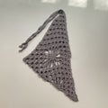 Minimalist Solid Color Crochet Bandana Headscarf MK2BK6W6HHS09