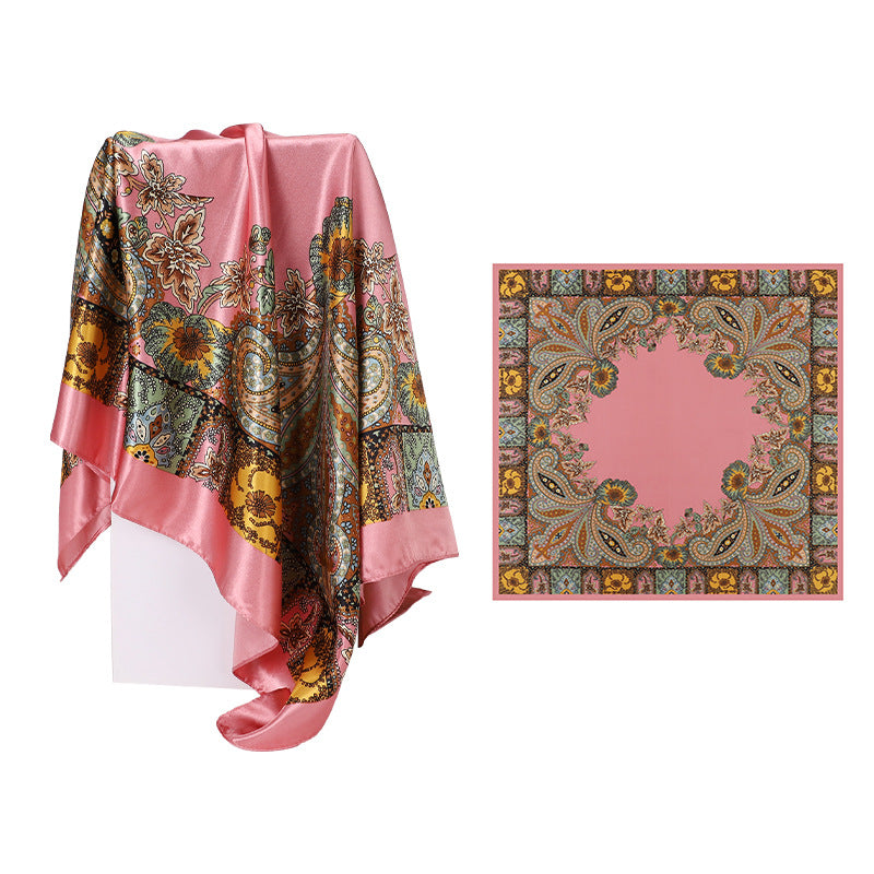 Vintage Paisley Square Scarf - DippedShop Wholesale - #0659