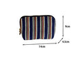 Striped Color Contrast Portable Jewelry Orangizer Bag 6W13HSJ96