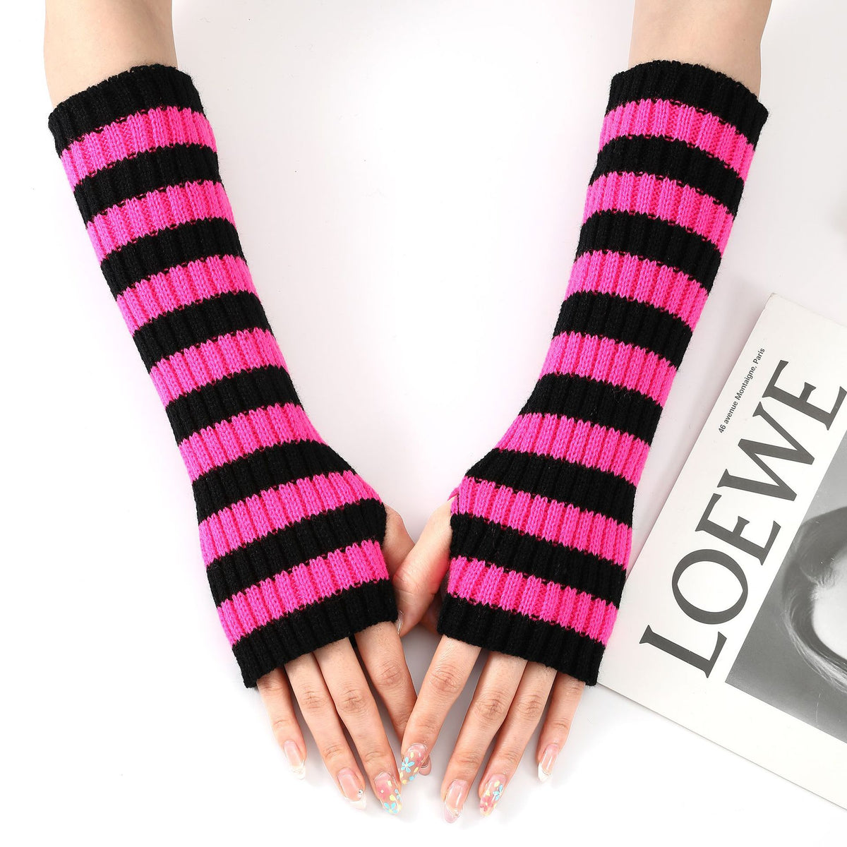 Fingerless Arm Warmers Gloves - DippedShop Wholesale - #1139