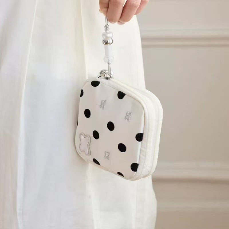 Sweet Color Block Polka Dot Jewelry Case 6W13HSJ95