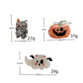 Cute Pumpkin Ghost Halloween Hair Claw 6W6HCP1323