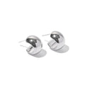 Gold Plated C Stud Earrings - DippedShop Wholesale - #1955