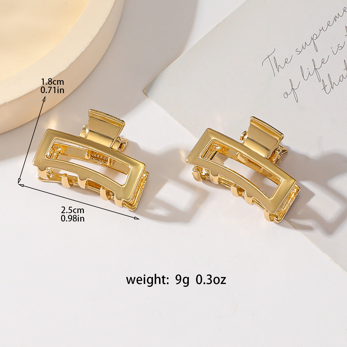 Gold Butterfly Hair Claw - DippedShop Wholesale - #9651