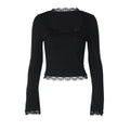 Elegant Lace Trim Top - DippedShop Wholesale - #7571