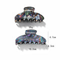 Trendy Iridescent Strong Hold Acrylic Hair Claw 8AS6HCP327T