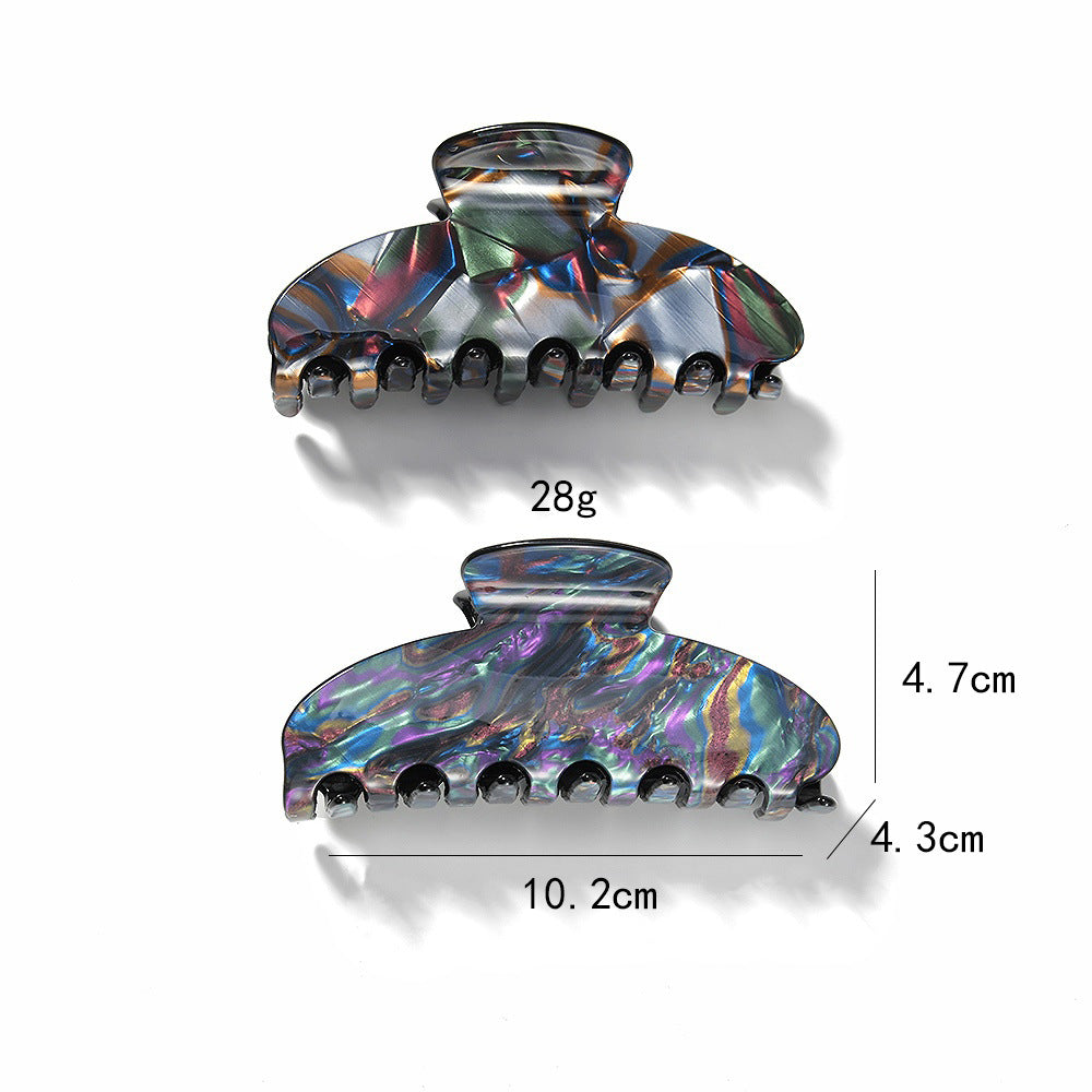 Trendy Iridescent Strong Hold Acrylic Hair Claw 8AS6HCP327T