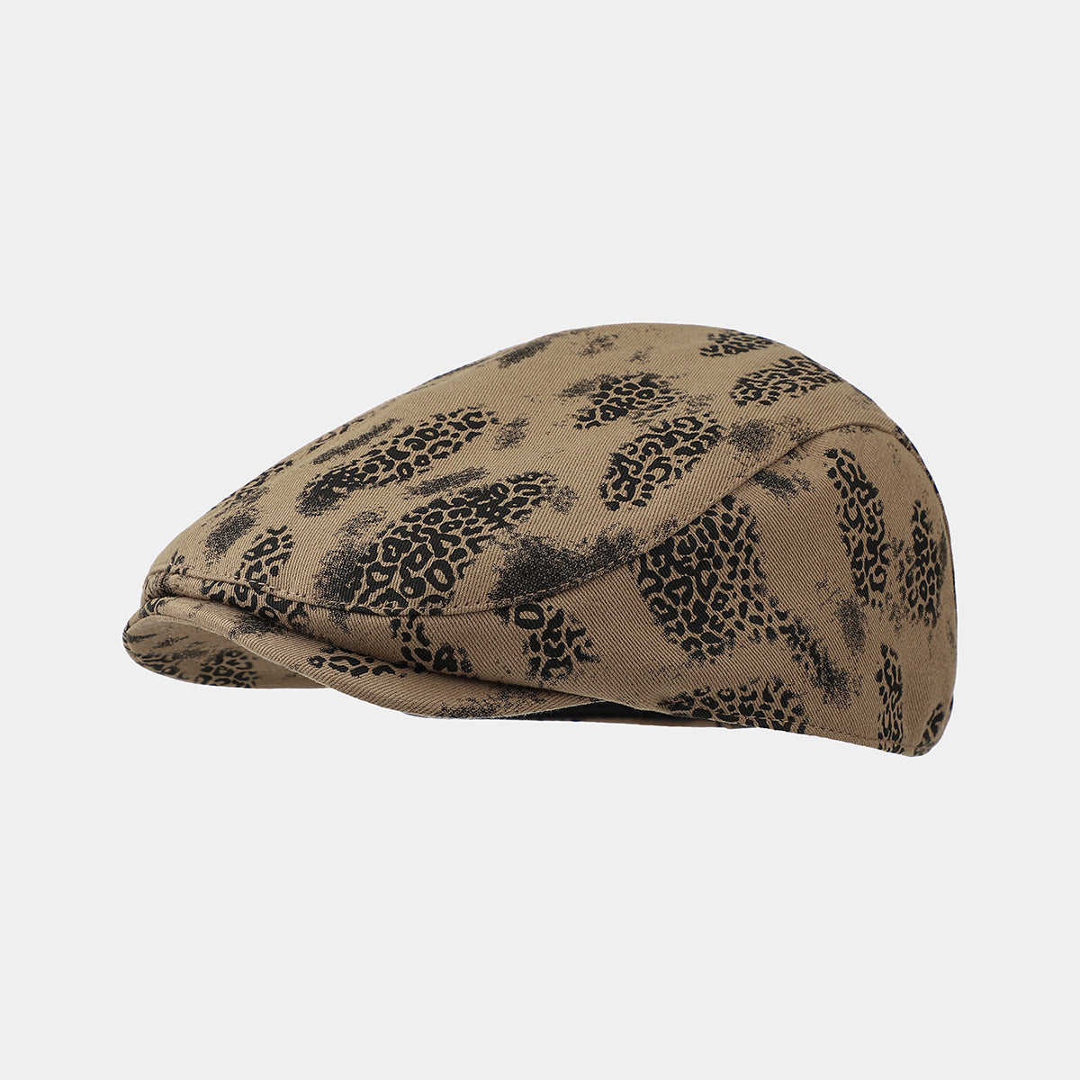 Retro Leopard Print Breathable Street Gatsby Cap 8BK6HAT196L