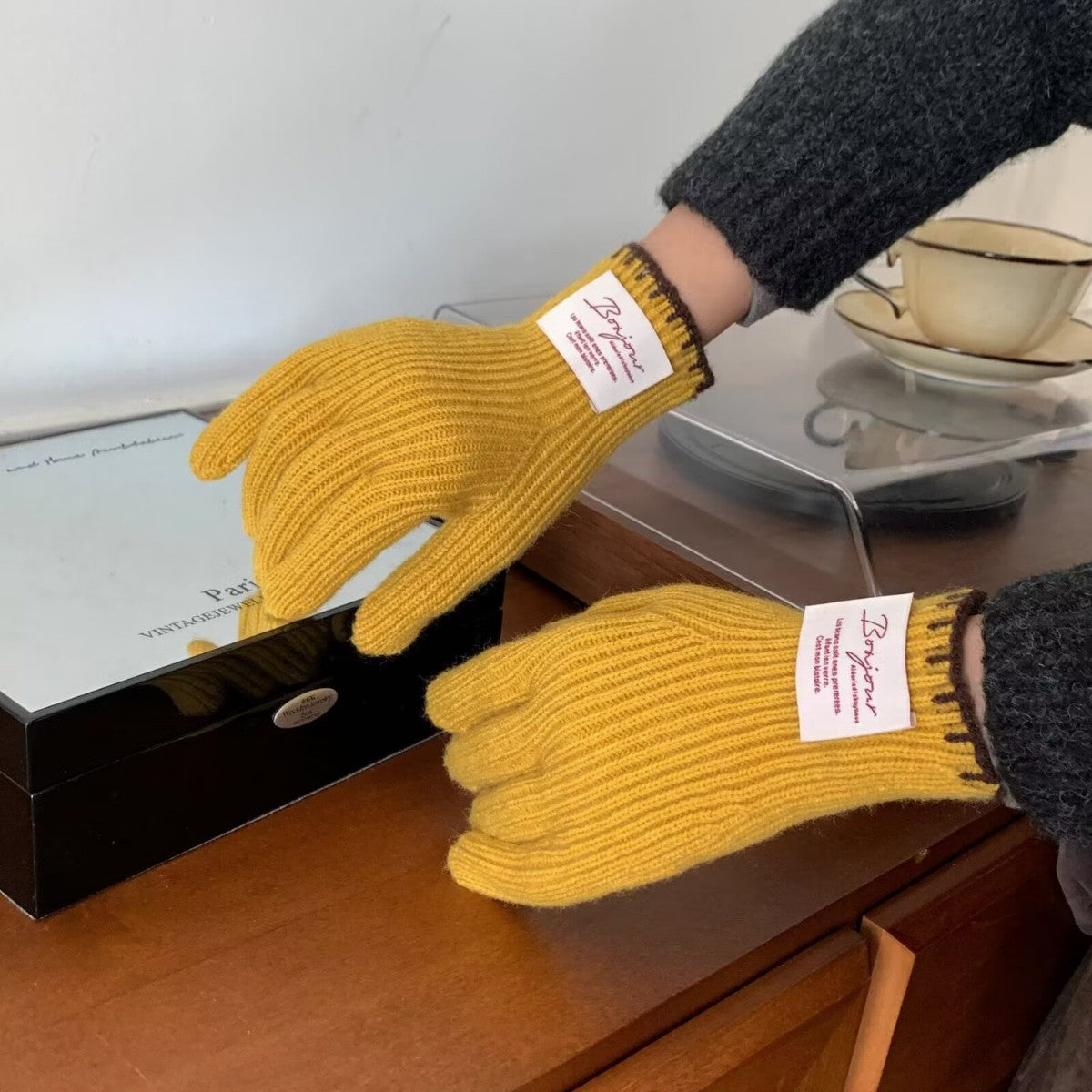 Touchscreen Knit Gloves - DippedShop Wholesale - #2163