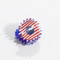 Stylish USA Flag Love Shape Nonslip Hair Clip 8AS6HCP58T
