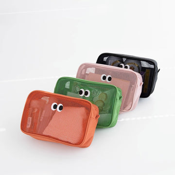 Cute Eyes Portable Mesh Cosmetic Bags DP25C622