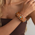 Punk Style Studded Wooden Wide - DippedShop Wholesale - #4579