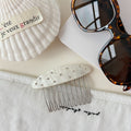 Rhinestone Acetate Oval Insert Comb Hair Clip MK2MBEP6W6HPN06