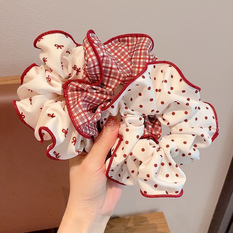 Checkered Polka Dot Hair Ties - DippedShop Wholesale - #5491