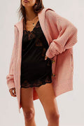 Lapel Loose Button Cardigan - DippedShop Wholesale - #8531