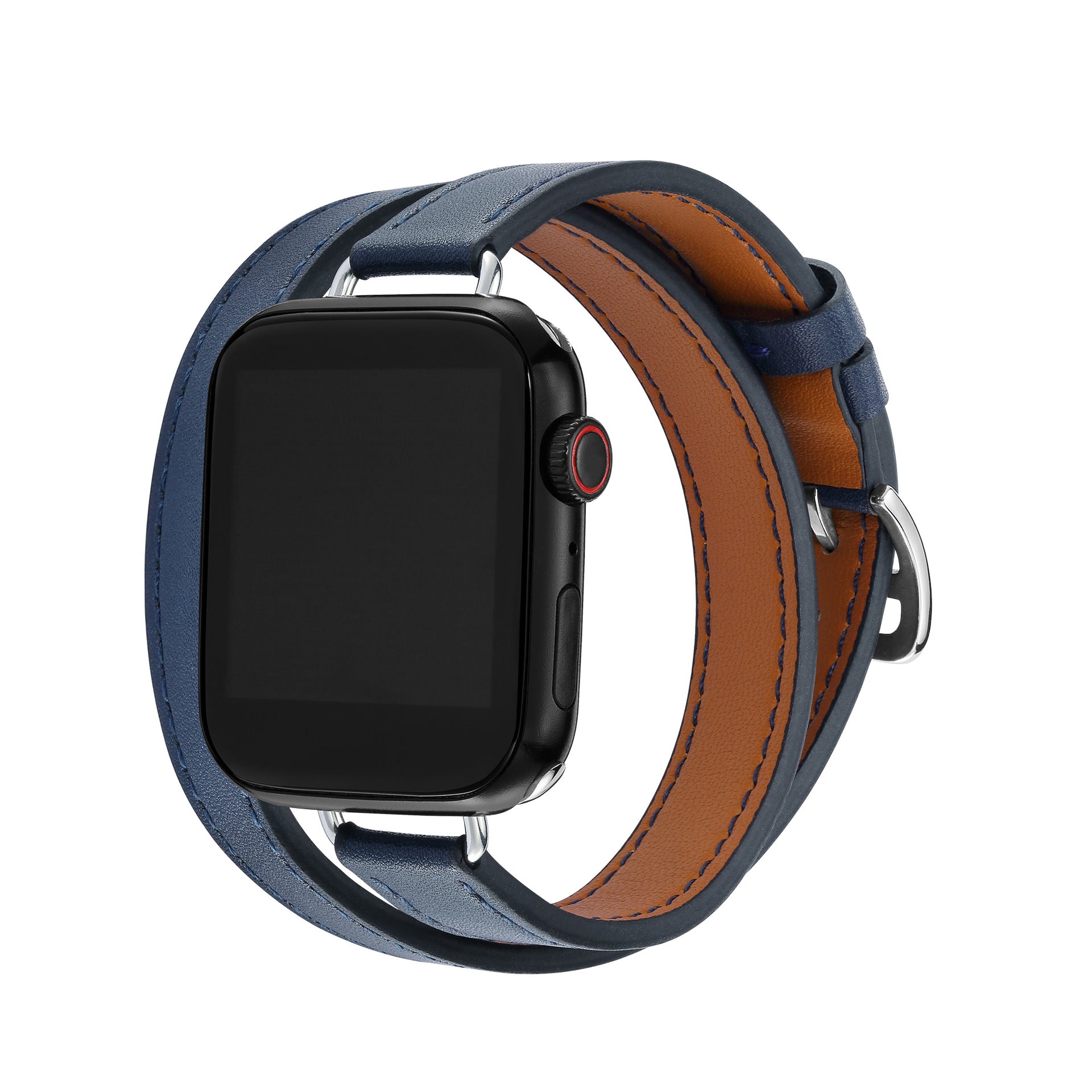Simple Solid Color PU Leather Watch Band 6W6JWA135