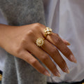 Rotatable Sunflower Ring - DippedShop Wholesale - #6803