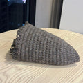 Fringe Trim Knit Bucket Hat - DippedShop Wholesale - #4499