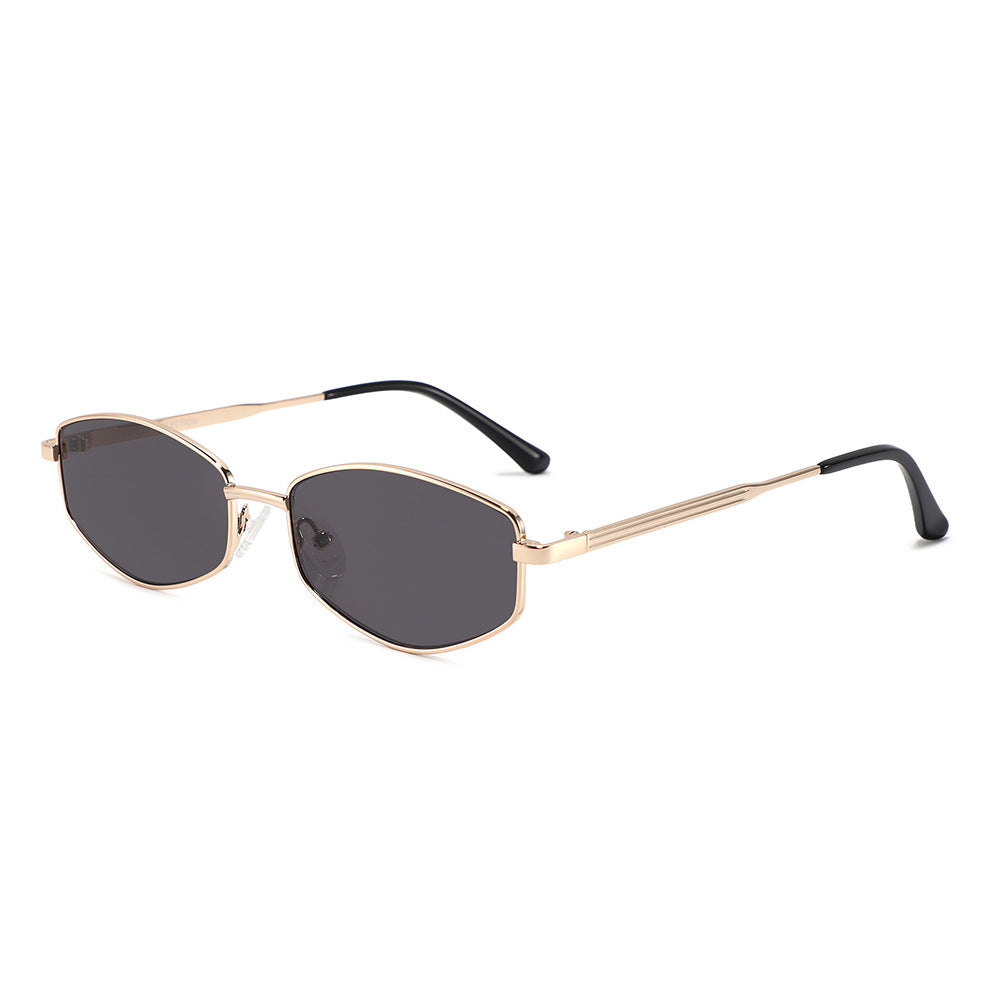 Geometric Metal Frame Sunglasses - DippedShop Wholesale - #5347