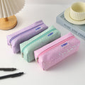 Solid Color Large Capacity Portable Pencil Case 6S10BOB1049