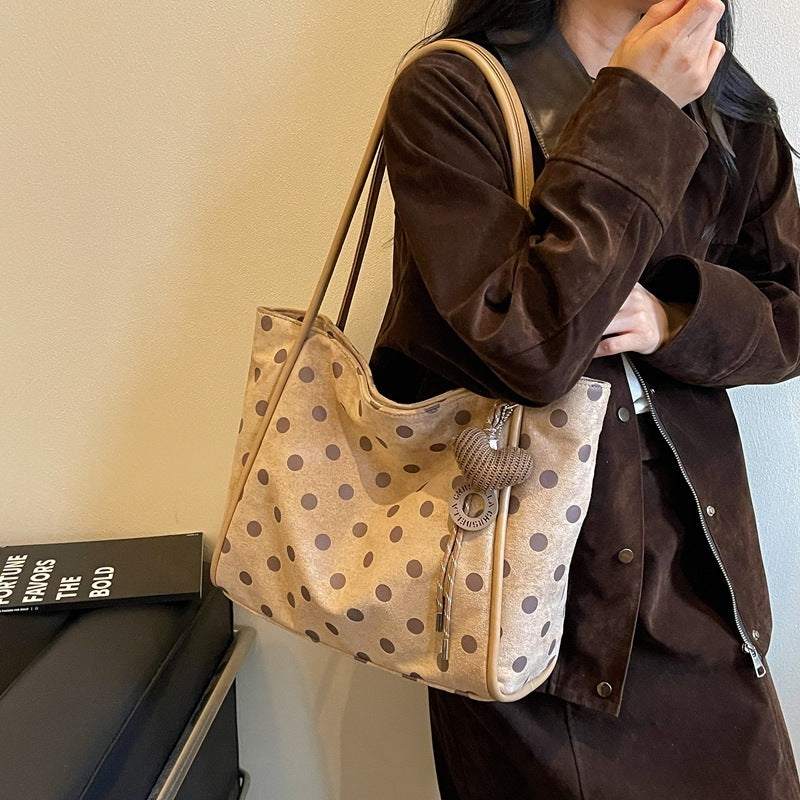 Trendy Polka Dot Large Capacity Tote Bag 6W10BBG1859