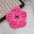 Minimalist Solid Color Stain Floral Scrunchies 6W6HSR506
