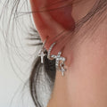 Cross Huggie Hoop Earrings - DippedShop Wholesale - #2867