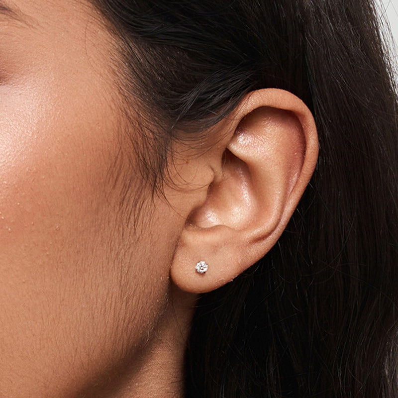 Elegant Gold Plated Rhinestones Stud Earring 6W6JER578