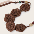 Boho Flower Rope Braided Dress Waist Belt MK2LEEP6W6JBT53