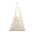 Trendy Solid Color Hollow Knit Shoulder Bag 6W10BBG1768