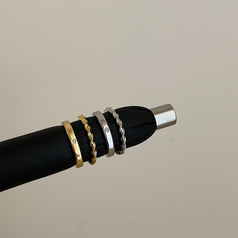 Celestial Gold Band Ring - DippedShop Wholesale - #0899