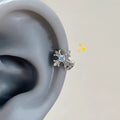 Cross Rhinestone Hoop Earrings - DippedShop Wholesale - #3891