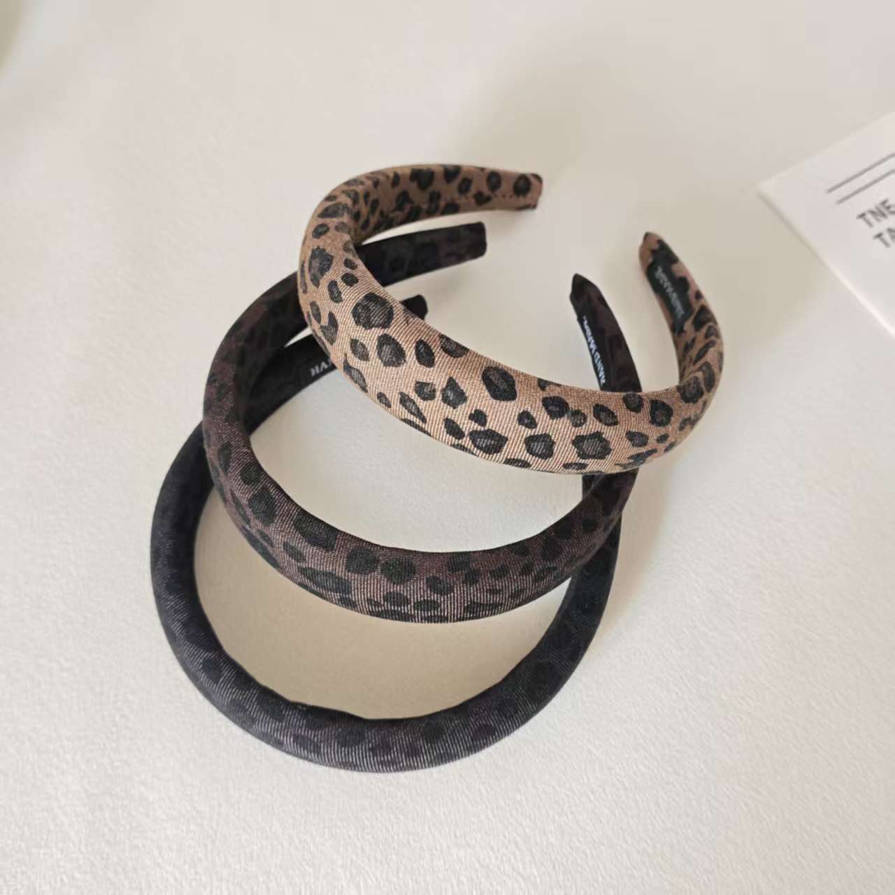 Vintage Leopard Wide Thin Padded Headband 6W6HBD281