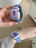 Creative Solid Color Donut Silicone Watch Band 6W6JWA150
