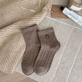 Cute 3D Floral Lace-Trim Ankle Socks 6W8FSO692