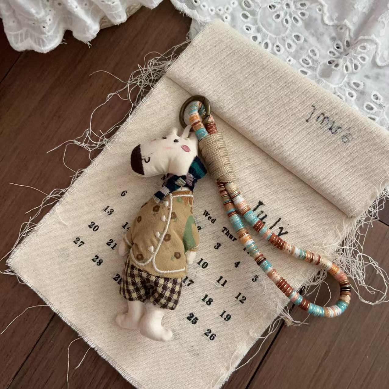 Cute Giraffe Doll Keychain Bag Charm 6W10BBC617