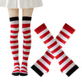 Cosplay Striped Thigh High Socks Arm Warmer Set 6W8FSO912