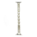 Elegant Clover Rhinestones Metal Watch Band 6W6JWA106