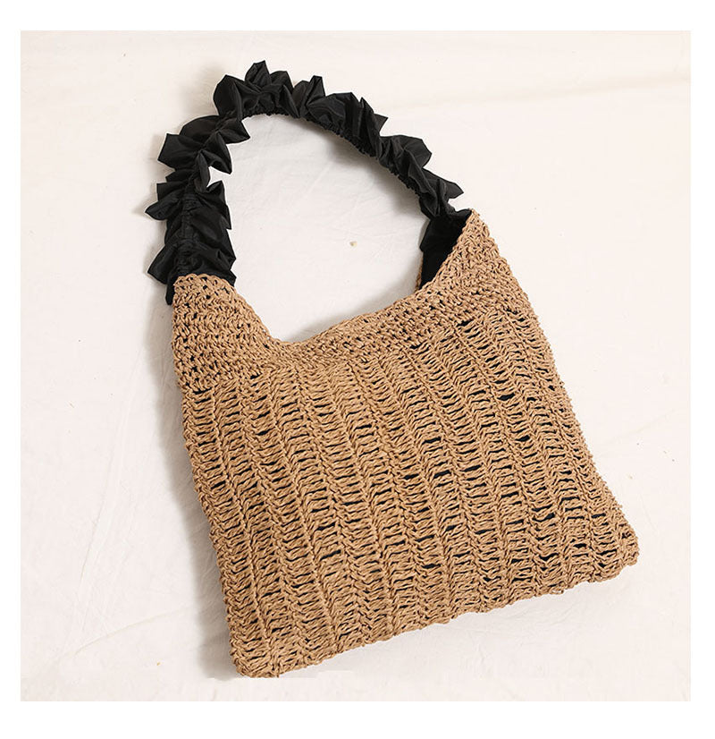 Ruffled Handle Shoulder Bag - DippedShop Wholesale - #0067